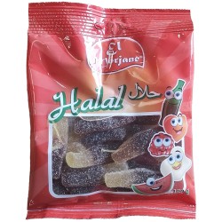 Confiserie halal | Bonbon halal  | EL MORJANE | Bouteilles cola acidulées