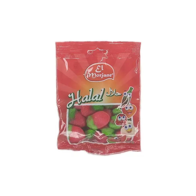 Gummy wild strawberries | halal sweets | confectionery | EL MORJANE