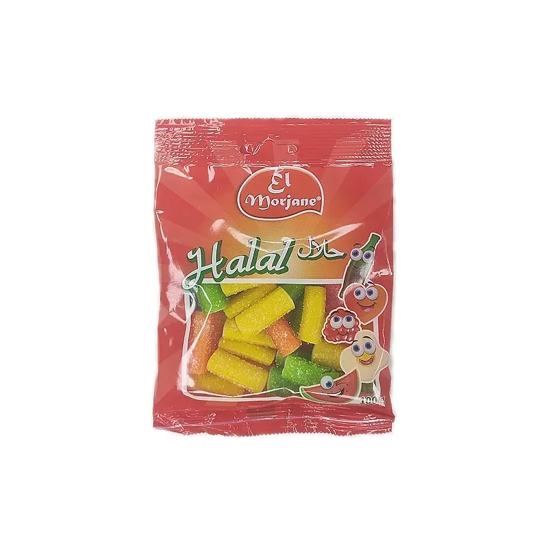 Bonbon halal bâtons acidulés 100g