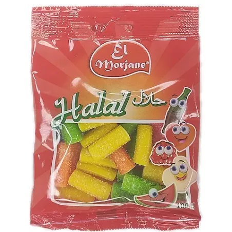 Bonbon halal bâtons acidulés 100g