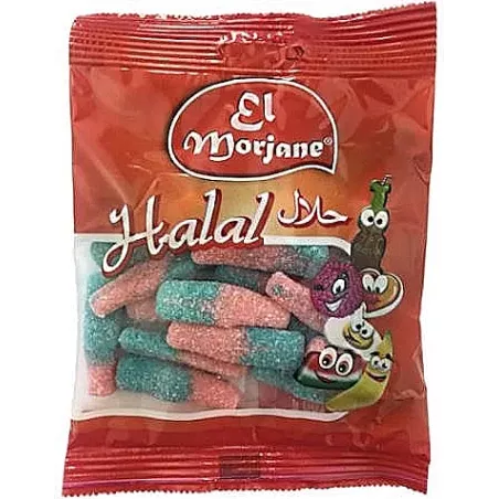Sour tutti bottles | halal sweets | confectionery | EL MORJANE