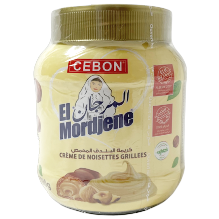 Pot de pâte à tartiner noisette halal El Mordjene 700g face avant