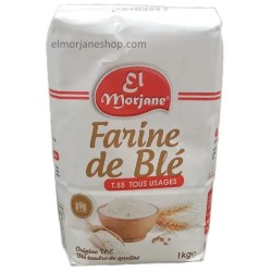 Farine de blé T55 El Morjane 1kg face avant