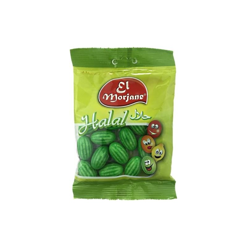 Bonbon halal chewing-gum pastèques 100g