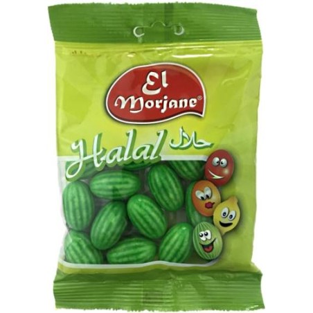 Halal candy bubble-gum watermelons 100g
