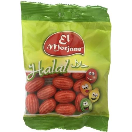 Halal candy bubble-gum strawberries 100g