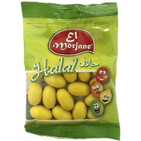 Halal candy bubble-gum lemons 100g Halal candy bubble-gum lemons 100g