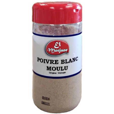 Epice poivre blanc moulu 180g