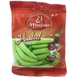Bonbon halal EL MORJANE  bananes vertes sucrées 100g