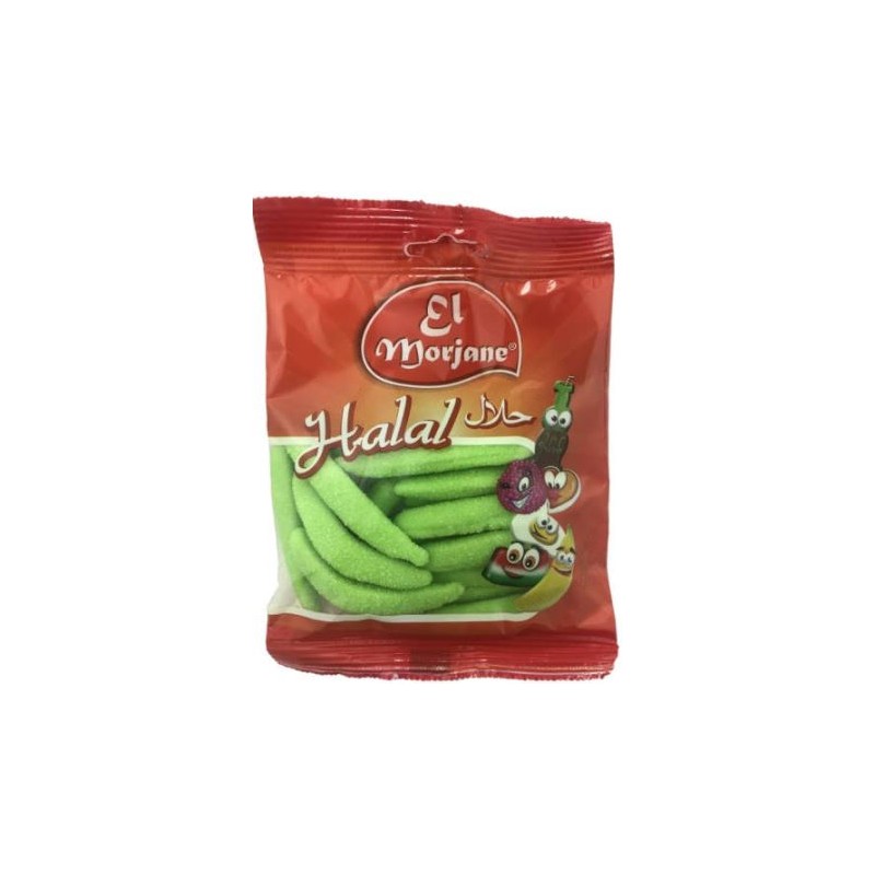 Halal candy sweet green bananas 100g