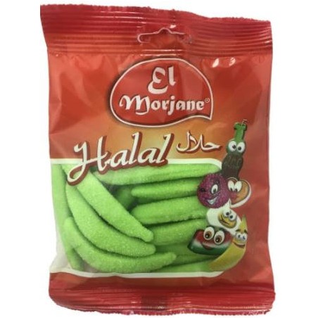 Halal candy sweet green bananas 100g
