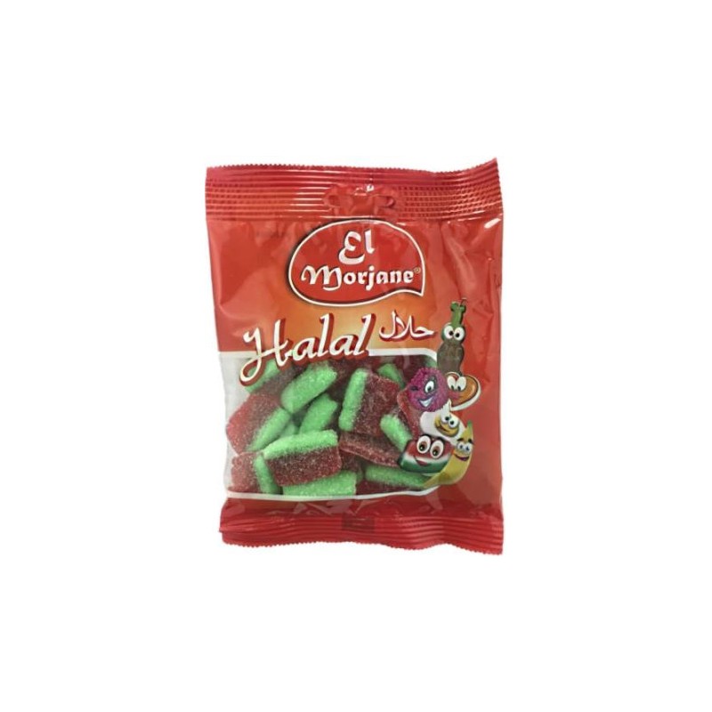 Halal candy slices of sour watermelons 100g