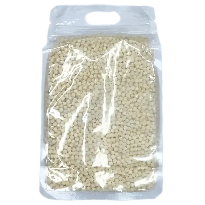 A 500g package of authentic Algerian Berkoukes large-grain couscous back.