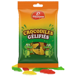 Fruity Gummy Crocodiles 80g | Soft & Chewy Candy Bag