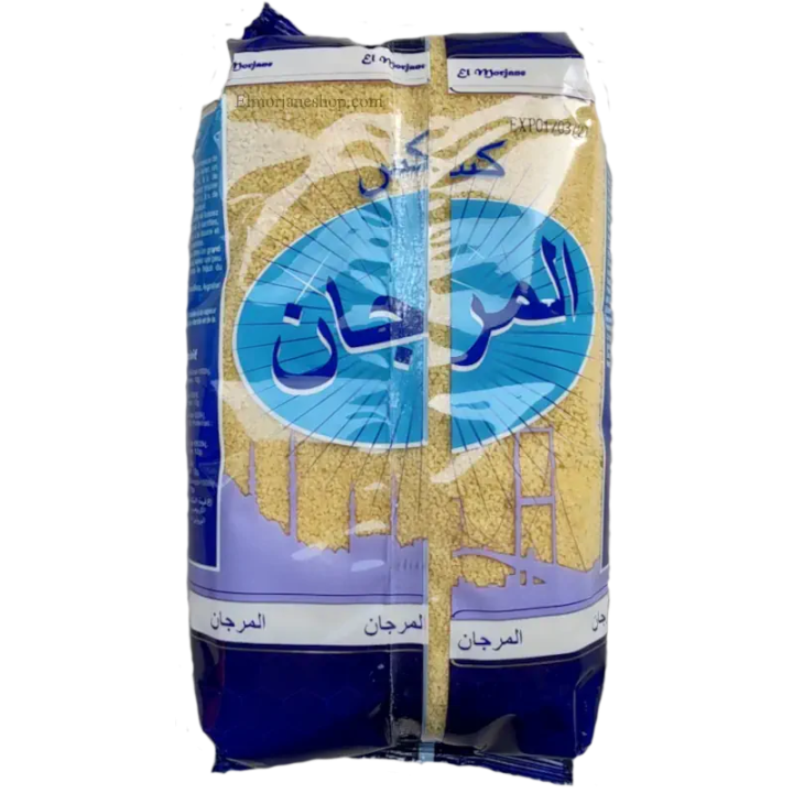Traditional medium grain couscous semolina back packaging