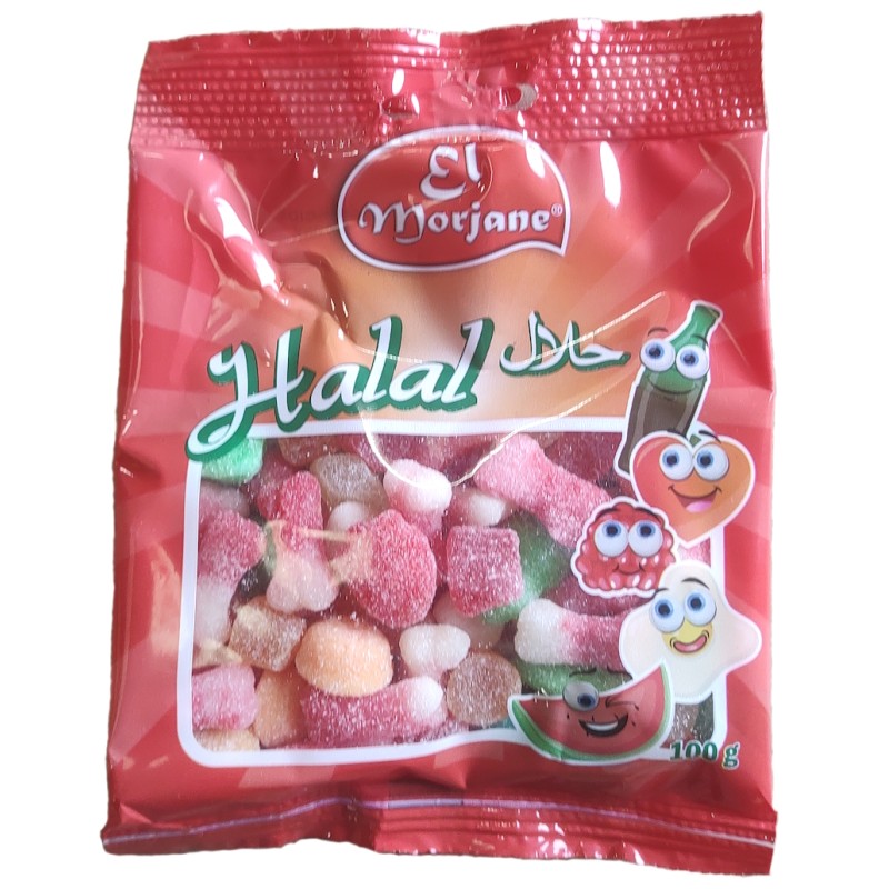 Bonbon halal mini mix sucres 100g