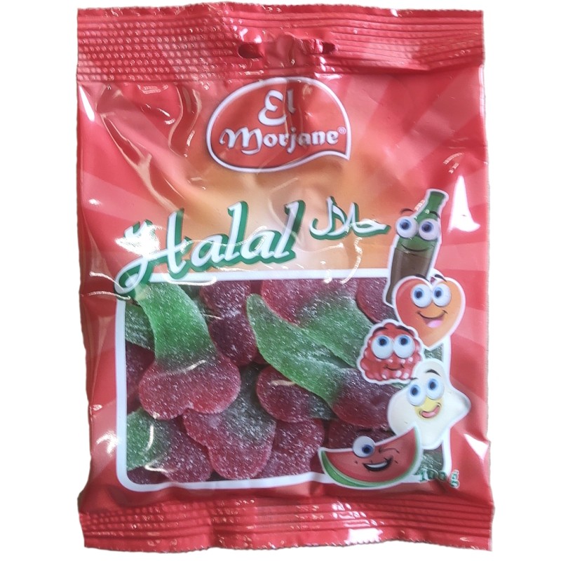 Sucette pied cerise (poudre acidulée) - Sweet Halal : Bonbons Halal, Vegan,  Sans Gluten