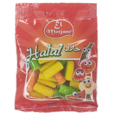 Halal sweets sour sticks 100g