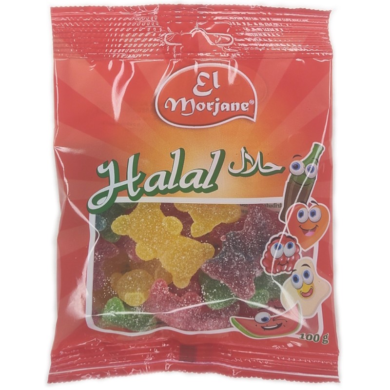 Bonbon halal ours sucrés 100g