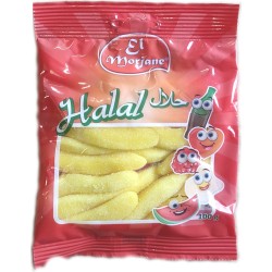 Halal sweets sugared yellow...