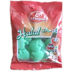 Halal sweets sugared green...