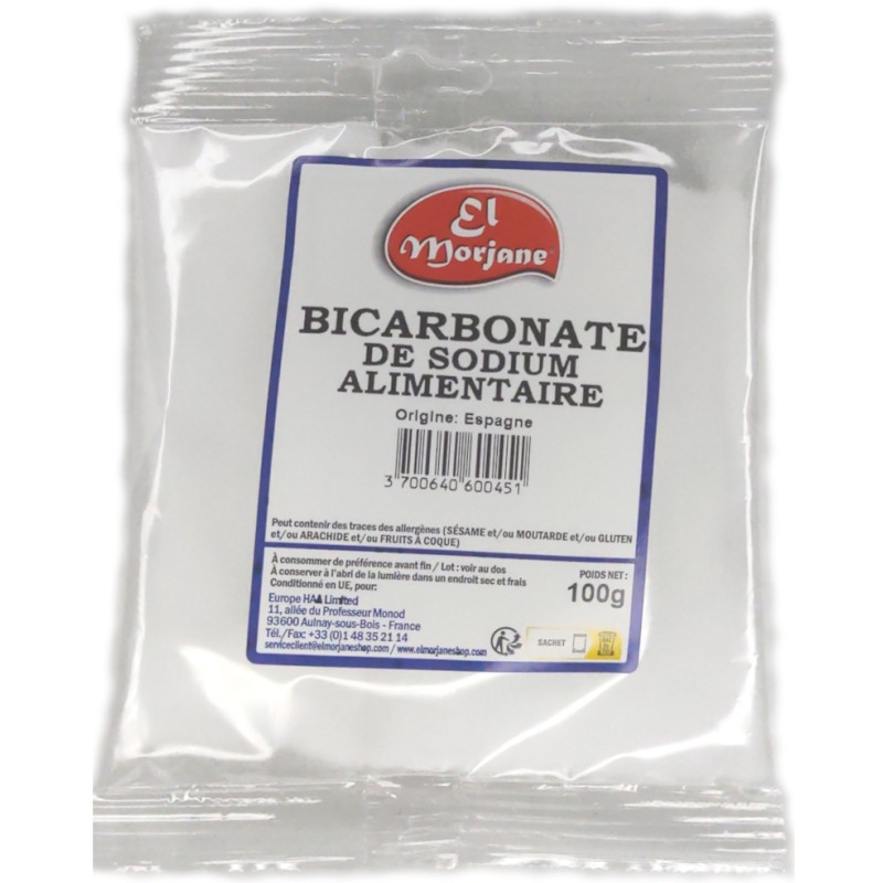 Bicarbonate de sodium alimentaire 100g